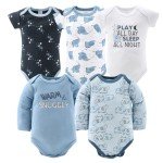 The Peanutshell Baby Layette Gift Set for Boys - 30 Piece New Born Boy Gift Set, Baby Clothes & Newborn Essentials Must Haves - Newborn Baby Clothes 0-3 Months - Elephant Blue