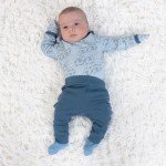 The Peanutshell Baby Layette Gift Set for Boys - 30 Piece New Born Boy Gift Set, Baby Clothes & Newborn Essentials Must Haves - Newborn Baby Clothes 0-3 Months - Elephant Blue