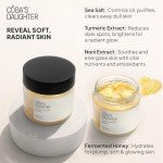 COBA'S DAUGHTER Women Gift Set – 3-Piece Body Care Spa Kit with Honey Turmeric Scrub, Almond Orange Scrub & Aloe Vera Gel – Self-Care Gift Box, Spa Gift Basket, Travel Size Beauty Set