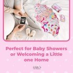 Unique Cupcake Baby Girl Gift Set | Baby Girl Newborn Essentials | Baby Clothes for Girls | Newborn Girl Outfits for Expecting Moms and New Parents | Baby Layette Set - Pink | Nikki's Gift Baskets