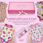 Unique Cupcake Baby Girl Gift Set | Baby Girl Newborn Essentials | Baby Clothes for Girls | Newborn Girl Outfits for Expecting Moms and New Parents | Baby Layette Set - Pink | Nikki's Gift Baskets