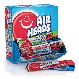 Airheads Candy Bars, Variety Bulk Box, Chewy Full Size Fruit Taffy, Gifts, Holiday, Parties, Concessions, Pantry, Non-Melting, Party, 60 Individually Wrapped Full Size Bars