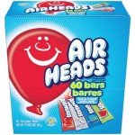 Airheads Candy Bars, Variety Bulk Box, Chewy Full Size Fruit Taffy, Gifts, Holiday, Parties, Concessions, Pantry, Non-Melting, Party, 60 Individually Wrapped Full Size Bars