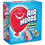 Airheads Candy Bars, Variety Bulk Box, Chewy Full Size Fruit Taffy, Gifts, Holiday, Parties, Concessions, Pantry, Non-Melting, Party, 60 Individually Wrapped Full Size Bars