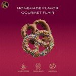 KREMERY Creamy Chocolate Cravings - Chocolate Covered Pretzel Twists Gift Basket, in Brown Gift Box (12 Pretzels, Assorted Sweet Toppings) Birthday Care Package - Kosher Dairy, USA Made