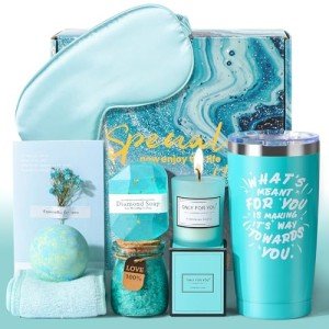 Happy Birthday Gifts for Women - Bath Relaxing Spa Gifts Basket Set for Her, Mom, Best Friend, Sister, Wife, Female Friend, Colleague, Spouse, Girlfriend, Daughter, Coworker, Teacher - A Unique Gift