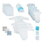 Spasilk 23-Piece Essential Layette Gift Set for Newborns, Clothes for Baby Boys and Girls, Baby Shower Gifts, 0-6 Months