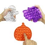 Jofan 4 Pack Halloween Fidget Sensory Pop Toys Packs for Kids Girls Boys Halloween Party Favors Halloween Treat Bags Gifts Stress Relief