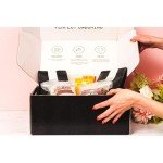 Father's Day Coffee Gift Box - 003 Medium Roast, Blueberry Cobbler Ground Coffee, Yogurt-Covered Pretzels, Universal K-Cup Adapter, Honey Sticks, and Chocolate-Covered Coffee Beans