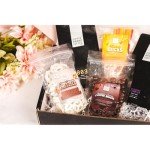 Father's Day Coffee Gift Box - 003 Medium Roast, Blueberry Cobbler Ground Coffee, Yogurt-Covered Pretzels, Universal K-Cup Adapter, Honey Sticks, and Chocolate-Covered Coffee Beans