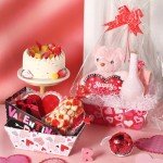 Valentine's Gift Basket Kit with Cellophane and Ribbons