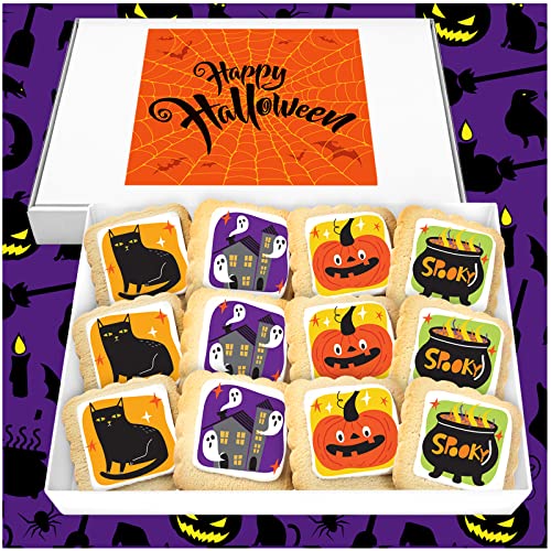 Halloween Decorated Cookies 12-Pack Gift Basket