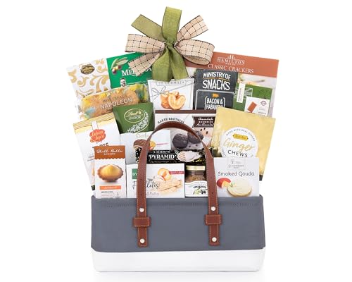 Wine Country Gift Baskets The Connoisseur Gourmet Gift Basket Food Gift Basket for Families College Students Appreciation Thank You Congratulations Get Well Soon Care Package