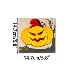 Anditoy 4 Pack Halloween Wooden Puzzles for Kids Toddlers Halloween Toys Party Favors Treat Bags Gifts