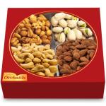 Nuts gift Basket of Cravings Gourmet Nuts Collection, Premium Mixed Nut Gift Box, 4 Sectional.