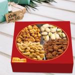 Nuts gift Basket of Cravings Gourmet Nuts Collection, Premium Mixed Nut Gift Box, 4 Sectional.