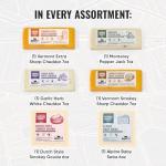 Farmers' Market Cheese Block Assortment 6oz & 7oz 6-Pack, Shelf Stable, Pasteurized, Locally Sourced Wisconsin Cheese (Assortment, 6 Count)