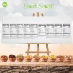 NUT CRAVINGS - Mixed Nuts Gift Basket in White Gold Box (9 Assortments) Food Arrangement, Healthy Snack Care Package, Kosher