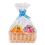 Awpeye Clear Basket Bags 20Pack Large Cellophane Gift Bags for Baskets Cellophane Wrap for Gift 2 Mil Thick (24"x30")