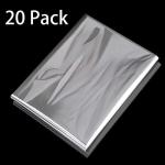 Awpeye Clear Basket Bags 20Pack Large Cellophane Gift Bags for Baskets Cellophane Wrap for Gift 2 Mil Thick (24"x30")