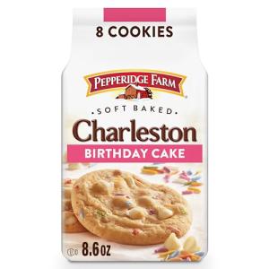 Pepperidge Farm Charleston Birthday Cake Cookies, 8 Soft Baked Cookies, 8.6 oz. Bag