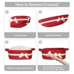 CHICVITA Small Storage Basket for Gifts , Gift Baskets Empty, Baby Basket for Toys, Towels, Decorative Woven Rope Baskets for Living Room, Red, 13"x 10"x 5"