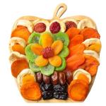 Oh! Nuts Dried Fruit Gift Basket – Premium, Healthy Assortment of Dried Fruits, Grown and Traditionally Crafted in the USA – Deluxe Fruit Tray (Sunset Orange)