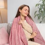 Birthday and Get Well Gifts for Women - Relaxing Spa Care Package With Luxury Flannel Blanket, Light-Up Rose Flower - Unique Self Care Gift Basket for Mom, Wife, Friends