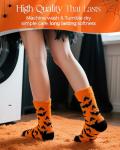 AIVEI 72-Needle Buttery Soft Halloween Fuzzy Socks for Women Cozy Funny Crazy Cute Fluffy Warm Slipper Socks for Girls 3 Pairs, Halloween Gifts Boo Spooky Basket Stuffers