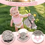 Totiro Newborn Baby Girl Gift, 9 Pcs Baby Gifts for Girls Newborn Essentials, New Baby Girl Gift Basket Baby Shower Gender Reveal Gifts, New Mom Gift Swaddle Blanket Bunny Rattle Gift Set
