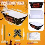 Yeaqee 36 Pcs 12 Pack Halloween Basket for Gifts with Bows Ribbons Bulk Treat Basket Orange Black Gift Baskets for Halloween Treat Party Favors
