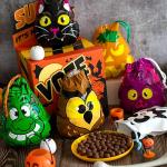 JOYIN 72PCS Halloween Drawstring Goody Bags, Halloween Treats Bags, Trick or Treat Bag, Goodie Candy Gift Bag Bulk for Kids Trick or Treating, Party Favors Supplies, 12 Designs Classroom Gifts Prizes