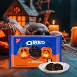 OREO Orange Creme Chocolate Sandwich Cookies, Limited Edition, Halloween Cookies, 18.71 oz