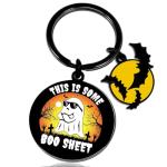 Crizaor Boo Basket Stuffers For Her Him Keychain Halloween Gifts For Women Kids Spooky Baskets Stuffers Hallo ween Boo Gift Halloween Gifts For Men Keyring
