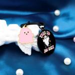 Spooky Basket Stuffers Halloween Gifts for Women Halloween Decor Accessories Merch for Girls Kids Funny Gag Gift Pink Girly Cool Stuff This Is Boo Sht Ghost Keychain for Daughter Sister Girlfriend