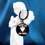 Spooky Basket Stuffers Halloween Gifts for Women Halloween Decor Accessories Merch for Girls Kids Funny Gag Gift Pink Girly Cool Stuff This Is Boo Sht Ghost Keychain for Daughter Sister Girlfriend