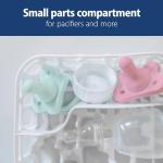 Dr. Brown's Dishwasher Basket for Small Baby Bottle Parts, Pacifiers, and Accessories, Clean, Store and Organize Newborn Essentials, BPA free