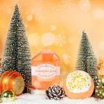 Get Well Gifts for Women, Self Care Gifts for Women, Orange Relaxing Spa Basket with Luxury Flannel Blanket, Unique Feel Better Thanksgiving Gifts for Mom Her Sister Wife Girlfriend Grandma