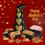 Nuts gift Basket Tower, Heart Design 6 Tier Food Baskets for Men and Women.