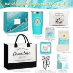 Suhctuptx Grandma Gift Set, Christmas & Birthday Gifts for Grandma, Funny Mother's Day Ideas for Grandparent & Nana Basket with Tote Bag