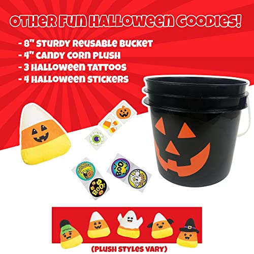 Halloween Pumpkin Bucket Filled with Treats 50ct