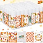 50 Pcs Hello Fall Autumn Lip Balms Favors Bulk Fall Halloween Thanksgiving Lip Balm Party Gifts Basket Stuffers Small Thank You Appreciation Gift for Women Men Staff Coworkers