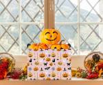 HKEC Rectangle Storage Basket with Handles,Collapsible Storage Bin,Books Box,Gift Basket(Halloween Cat Basket)