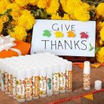 50 Pcs Hello Fall Autumn Lip Balms Favors Bulk Fall Halloween Thanksgiving Lip Balm Party Gifts Basket Stuffers Small Thank You Appreciation Gift for Women Men Staff Coworkers