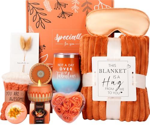 Thank You Gifts, Birthday Baskets for Women Wife Mom,Gifts for Sister Friend Girlfriend Teacher,Get Well Self Care Package,Relaxing Spa Gifts for Her Anniversary,Cancer,Graduation,Sympathy,Retirement