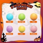 Halloween Bath Bombs for Kids with Toys Inside,Boo Spooky Basket Stuffers, Halloween Party Favors for Toddlers, Bubble Bath Toys Gifts for Kids Ages 4-8