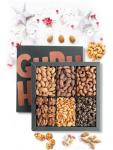 Nut Gift Basket Roasted Salted Mixed - Gourmet Nuts Dad Birthday Gift Nut Gift Baskets - Nuts Gift Box For Valentines Day, Thanksgiving, Fathers Day, Birthday - Nut Gifts Men & Women by GURU HUNU