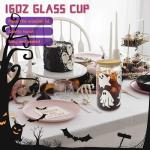 Boo Basket Stuffers for Women, Halloween Gifts for Women, Cute Halloween Boo Basket for Teens Girls Her Sister Friend Adults With Spooky Glass Cups