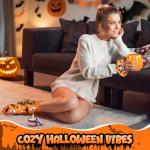 Halloween Gifts for Women - 11Pcs Halloween Gifts Basket, Boo Basket Stuffers for Teens Girls with Cute 14oz Pumpkin Mug & Spa Set, Festival Themed Gifts for Her, Mom, Sister, Friend