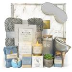 Get Well Soon Gift Baskets - 12PC Care Package for Women After Surgery, Birthday, Sympathy & Grief Gifts (Grayish)
